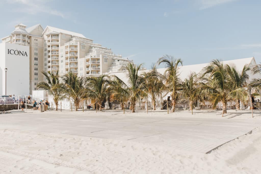 Pavilion for corporate events at ICONA Diamond Beach